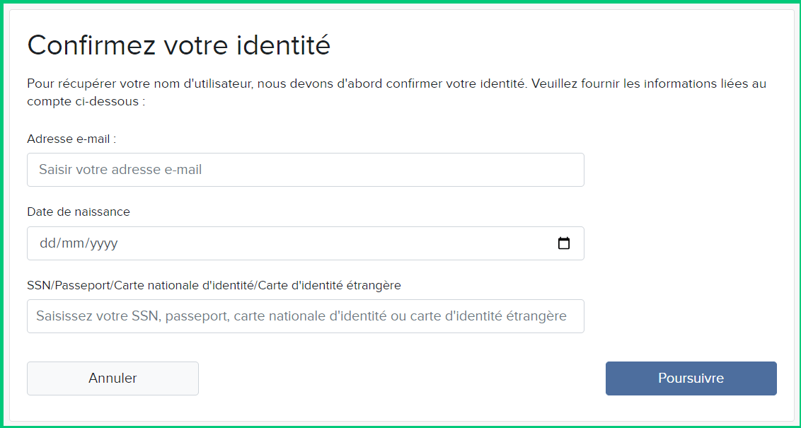 Récupérer le nom d utilisateur et le mot de passe LYNX